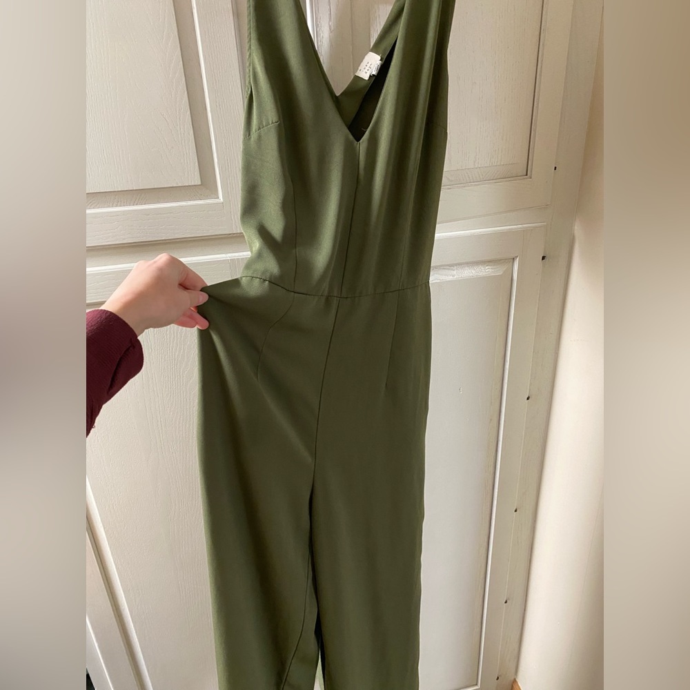 Army green jumpsuit